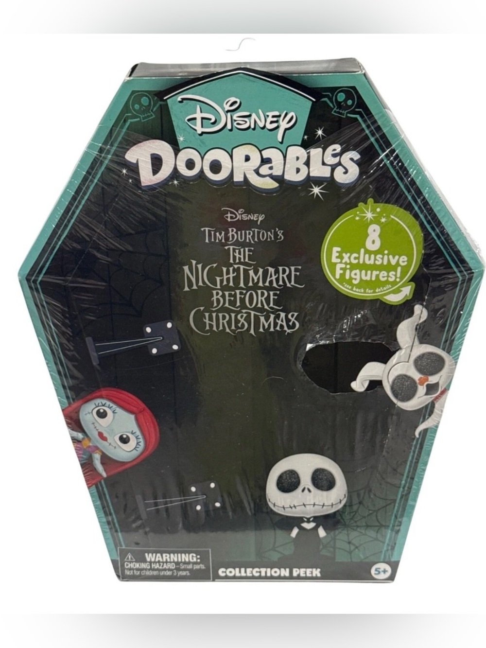 Disney Doorables The Nightmare Before Christmas Teal Black White Collectible Box